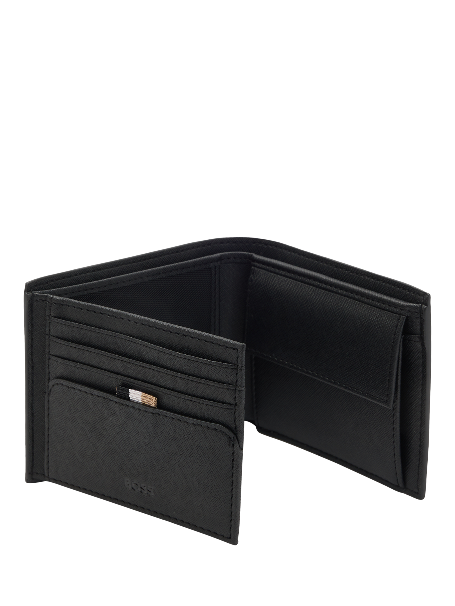 Product image 2 of 4, which shows HUGO BOSS BOSS Leather Wallet, Black