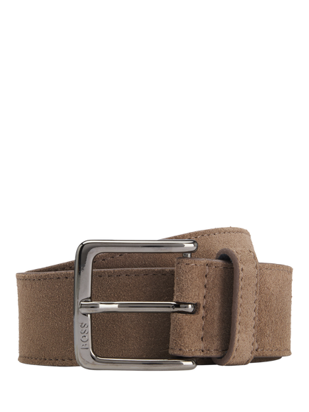 BOSS Ronnie Suede Belt, Light Brown, Light Brown