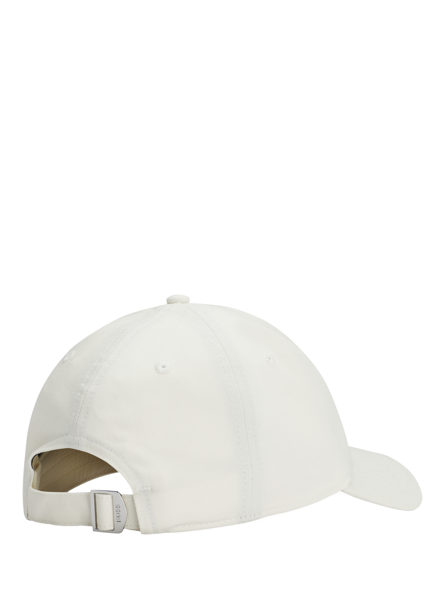 Product image 4 of 4, which shows BOSS Embroidered Logo Cotton Baseball Cap, White, One Size