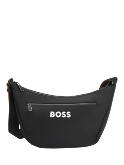 BOSS Logo Crossbody Bag, Black, Black