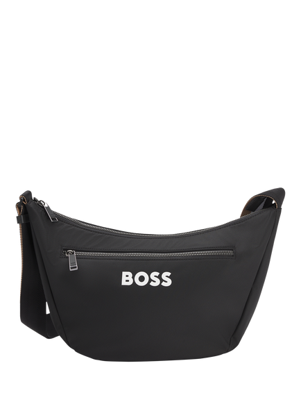 BOSS Logo Crossbody Bag, Black, Black