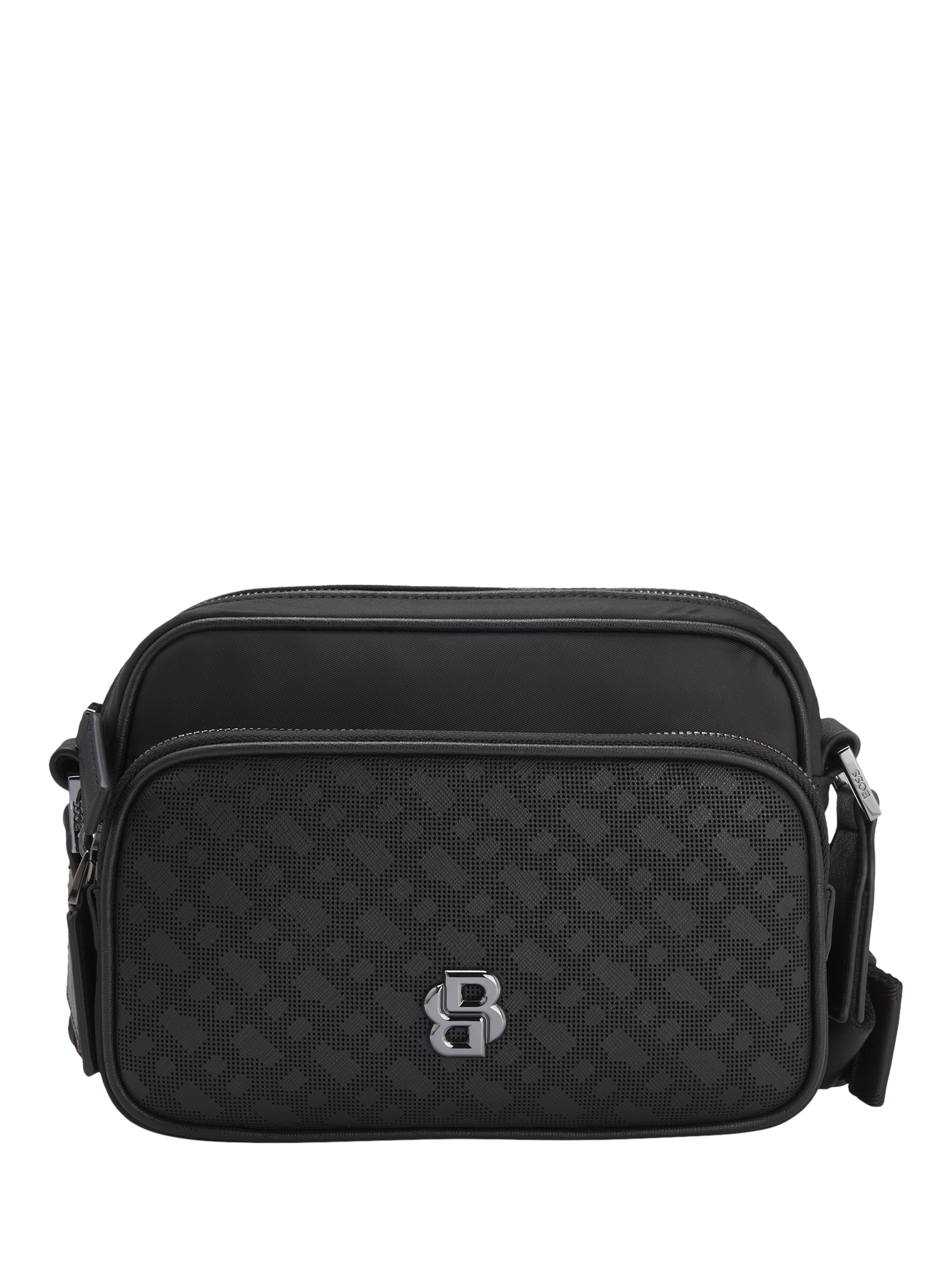 BOSS Monogram Crossbody Bag, Black