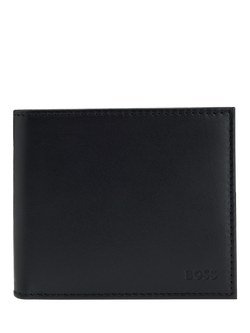 HUGO BOSS BOSS Leather Wallet, Black, Black