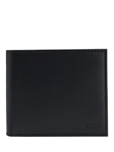 HUGO BOSS BOSS Leather Wallet, Black, Black