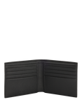 BOSS Leather Monogram Wallet, Black