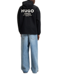 HUGO Water Resistant Hooded Jacket, Black/Multi