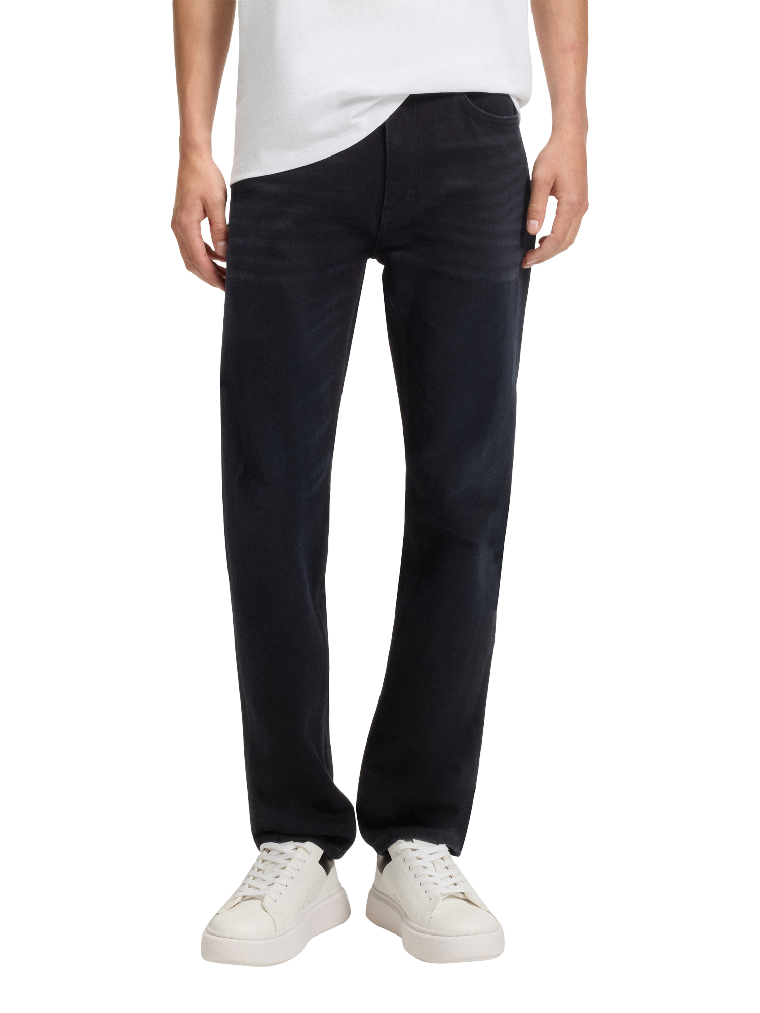 Product image 1 of 5, which shows HUGO BOSS HUGO Slim Fit Jeans, Dark Blue, 32R