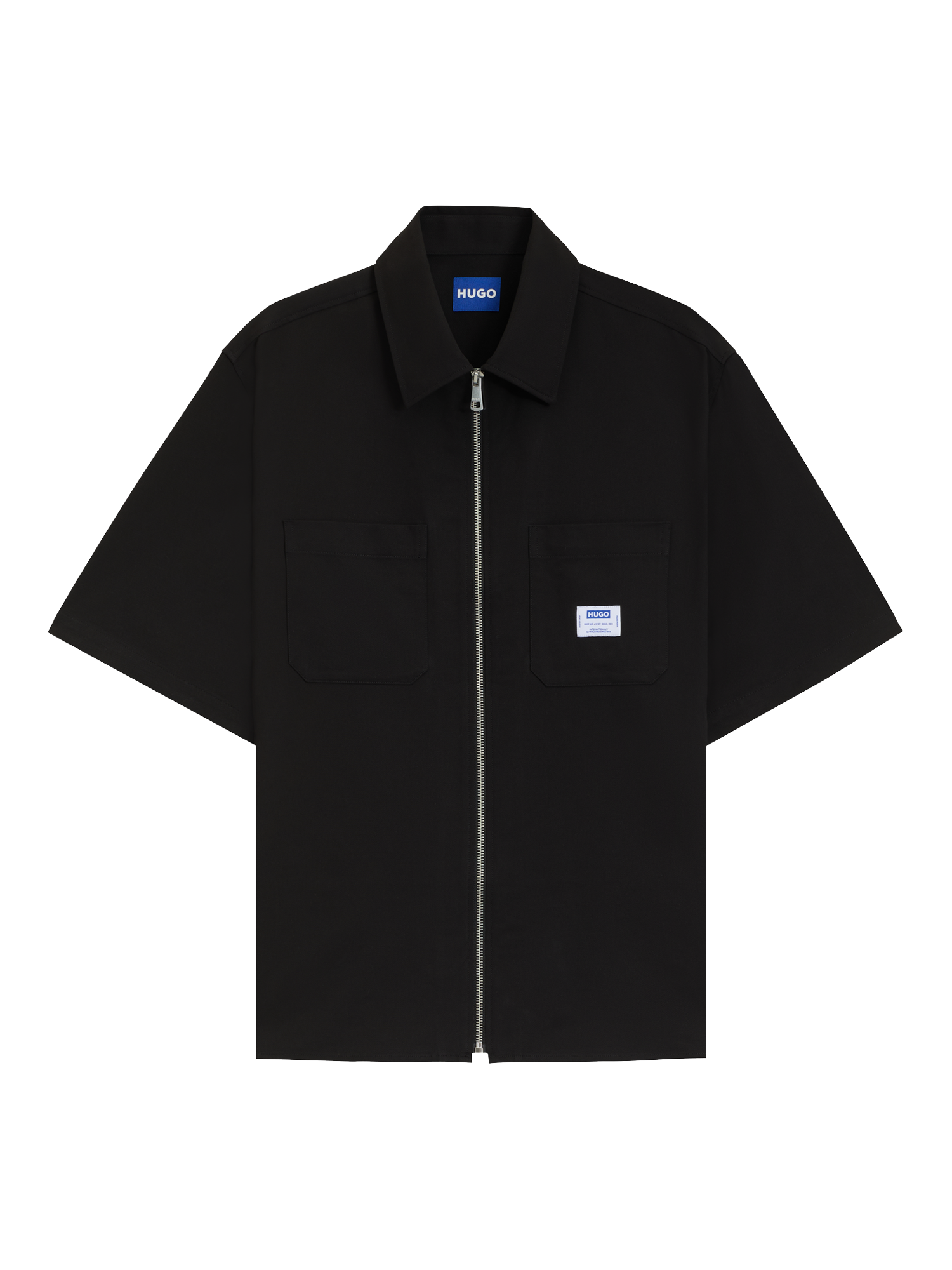 Product image 4 of 11, which shows HUGO BOSS HUGO Workwear Cotton Shirt, Black/Multi, L