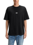 BOSS Nalono Back Graphic T-Shirt, Light Pastel Blue, Black