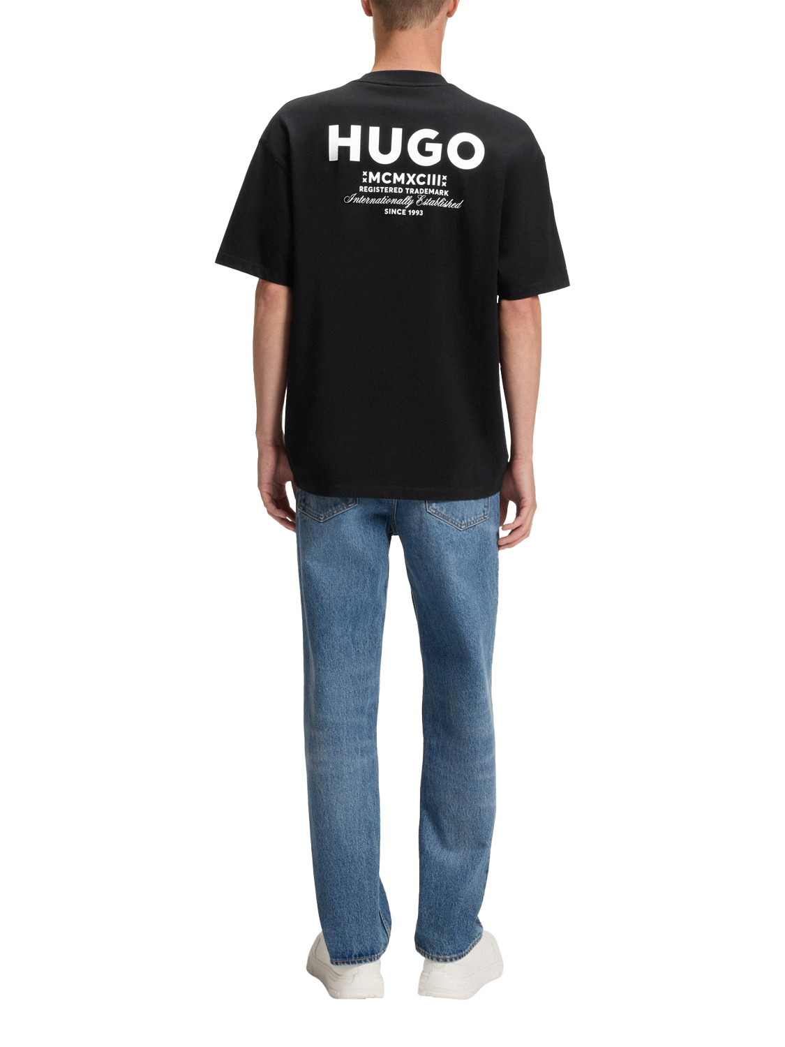 Product image 2 of 5, which shows BOSS Nalono Back Graphic T-Shirt, Black, S