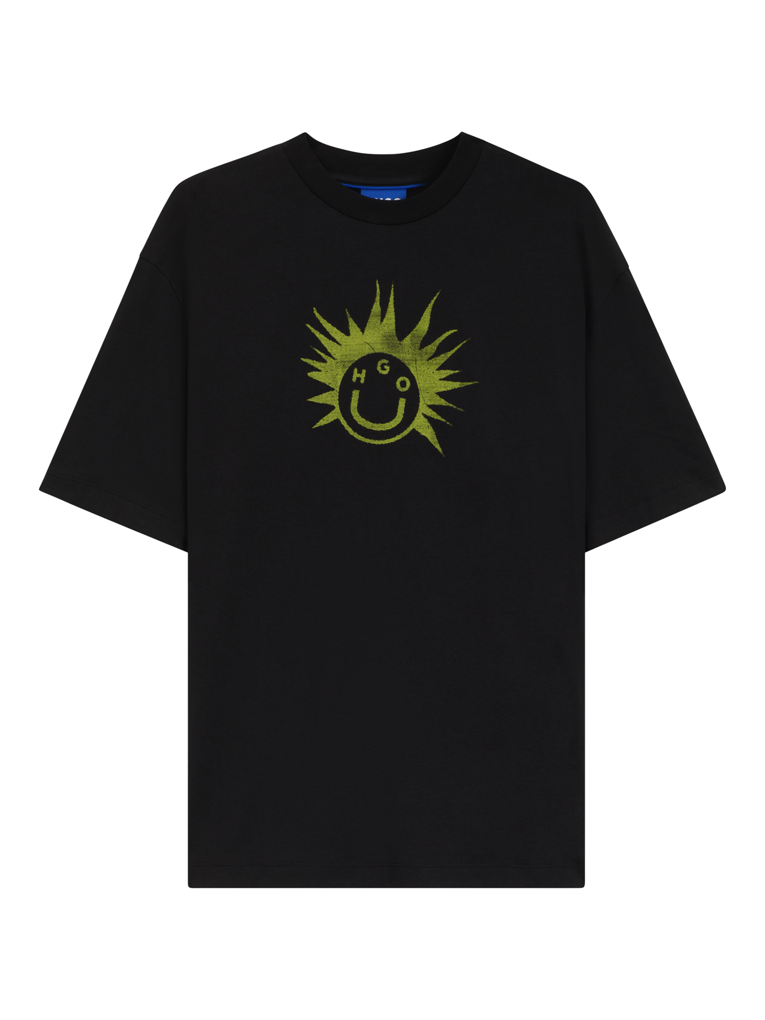 Product image 4 of 5, which shows HUGO BOSS HUGO Graphic Print Cotton T-Shirt, Black, M