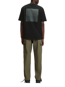 HUGO BOSS HUGO Graphic Logo Cotton T-Shirt - view 2, Black/Multi