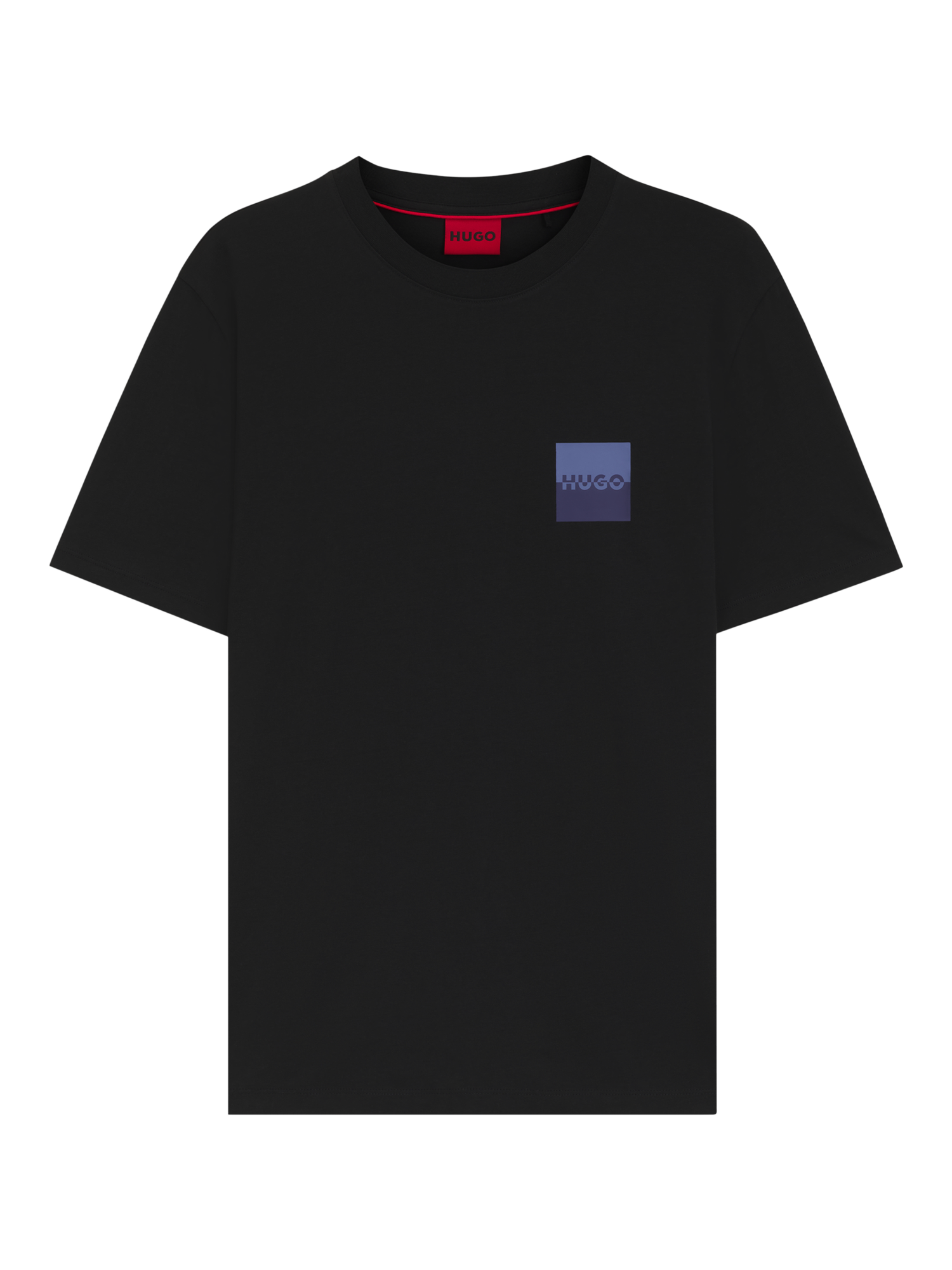 Product image 4 of 5, which shows HUGO BOSS HUGO Graphic Logo Cotton T-Shirt, Black/Multi, L