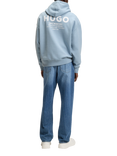 HUGO Heavyweight Terry Cotton Hoodie, Blue/Multi