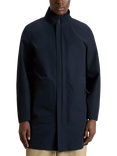 WOOLRICH Two Layer Car Coat, Melton Blue