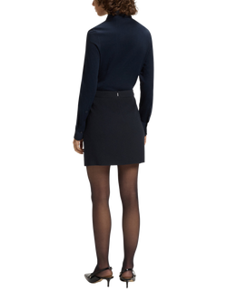 HUGO BOSS A Line Business Mini Skirt - view 2, Dark Blue