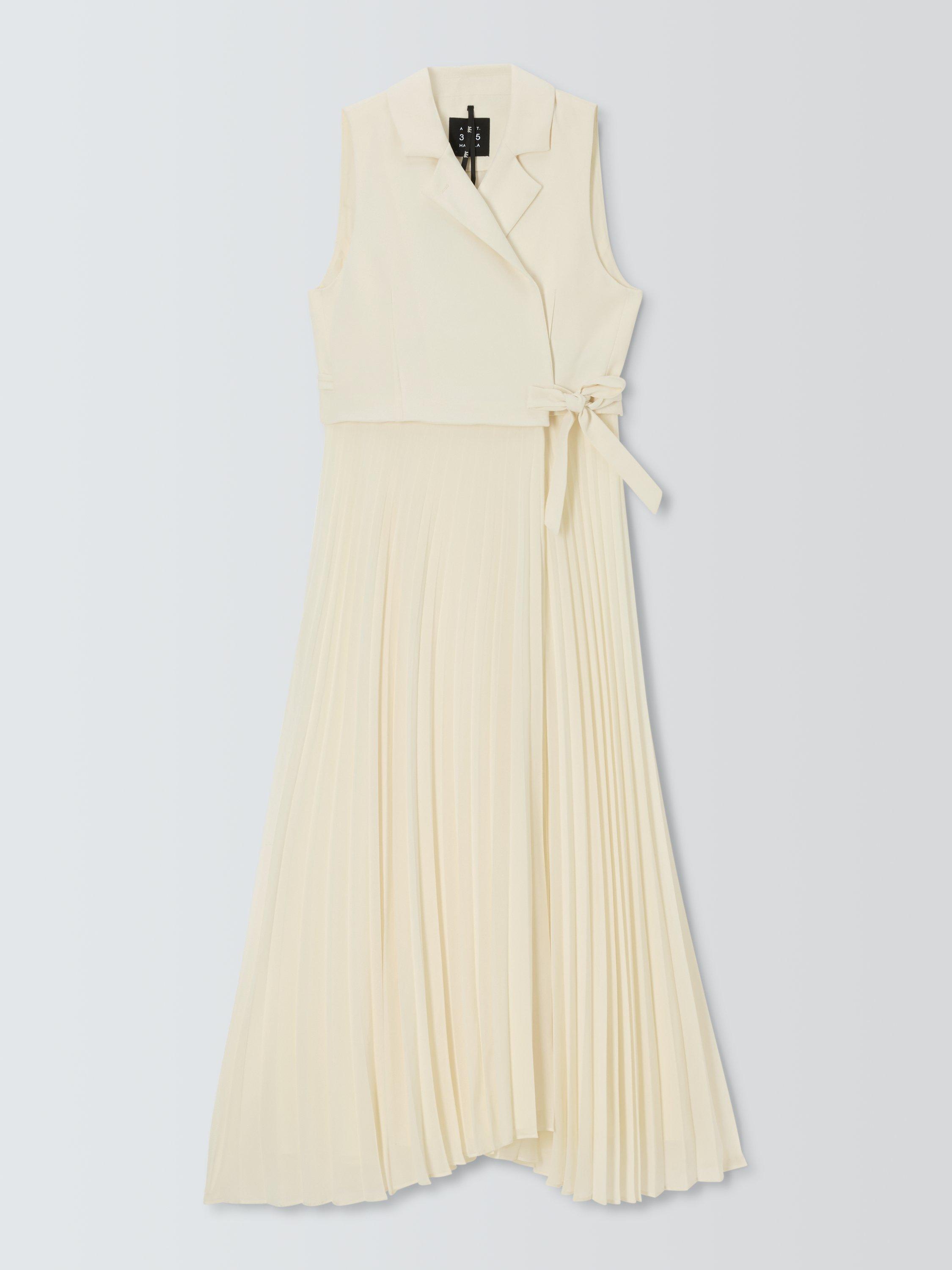 Product image 4 of 6, which shows Marella Statua Sleeveless Maxi Dress, Wool White, 16