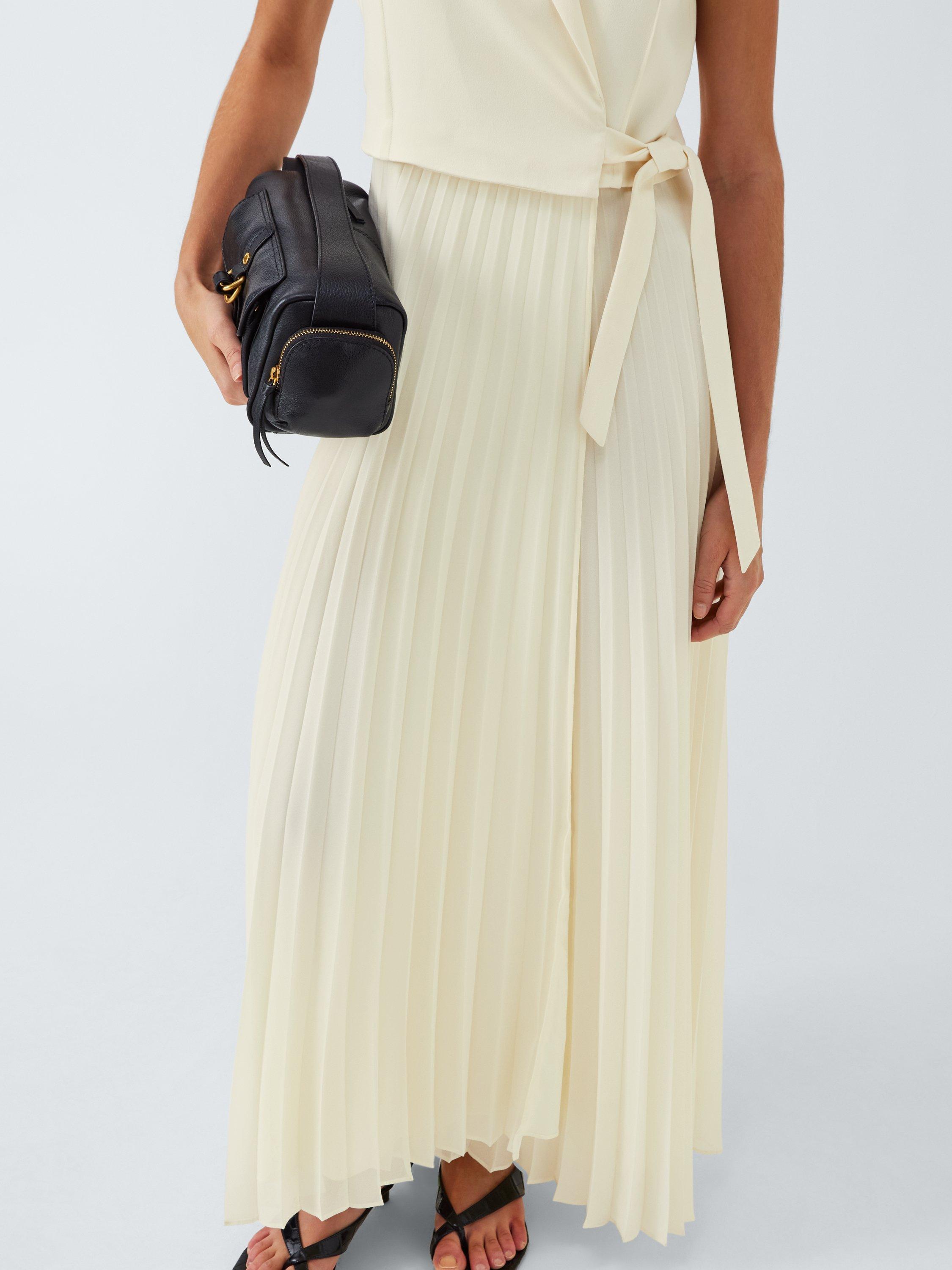Product image 6 of 6, which shows Marella Statua Sleeveless Maxi Dress, Wool White, 16