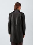 Marella Palombo Leather Coat, Black