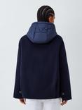 Marella Saffico Hooded Zip Front Jacket, Navy