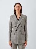 Marella Rob Double Breasted Blazer, Light Grey