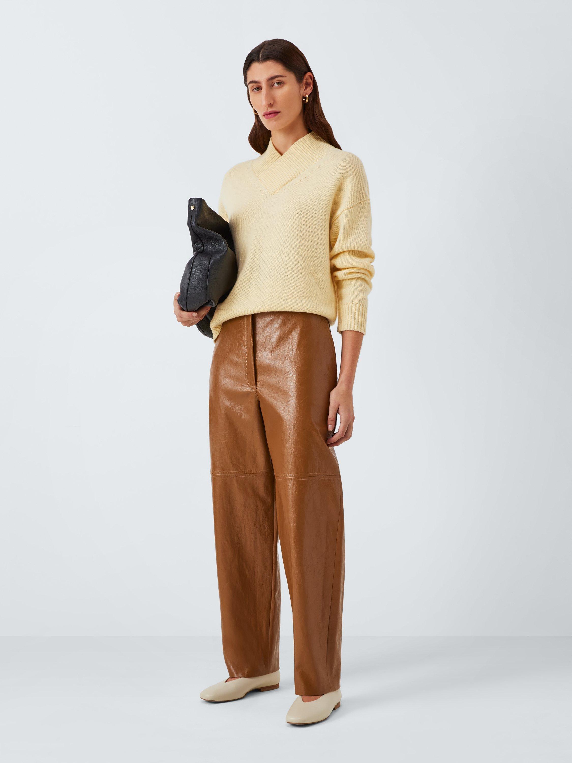 Product image 3 of 6, which shows Marella Aegean Trousers, Tobacco, 10