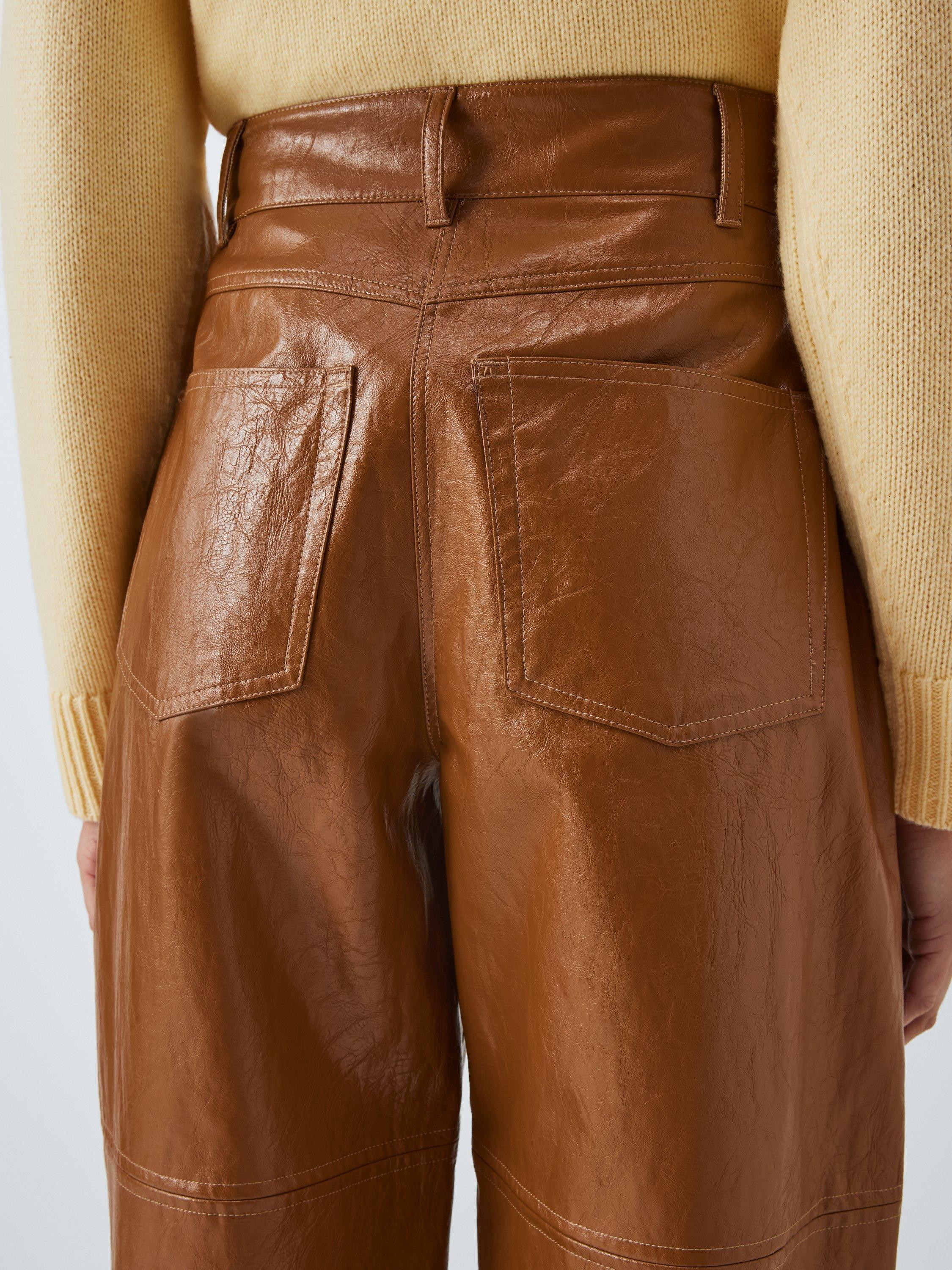 Product image 6 of 6, which shows Marella Aegean Trousers, Tobacco, 10