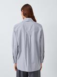 Marella Avila Stripe Long Sleeve Cotton Shirt, Navy
