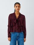 Marella Gala Check Blouse, Red