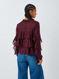Marella Gala Check Blouse, Red