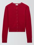 Marella Finito Crew Neck Wool Rich Cardigan, Red
