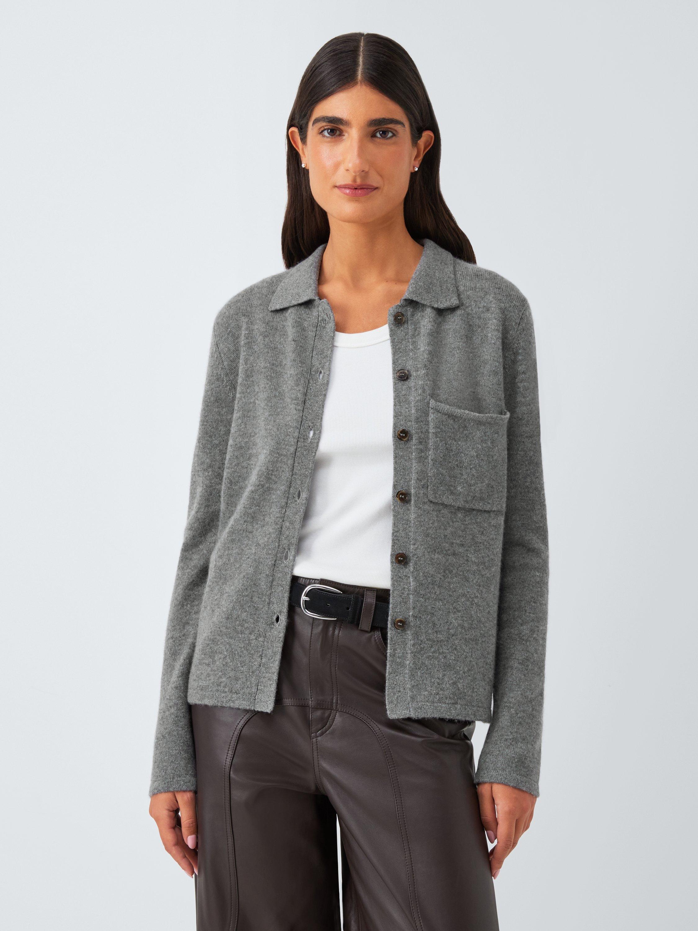 Marella Quero Pocket Wool Rich Cardigan, Grey