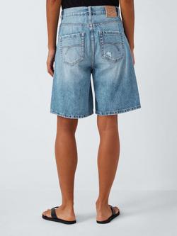 Marella Short Denim Shorts, Delave` Blue - view 2, Delave` Blue