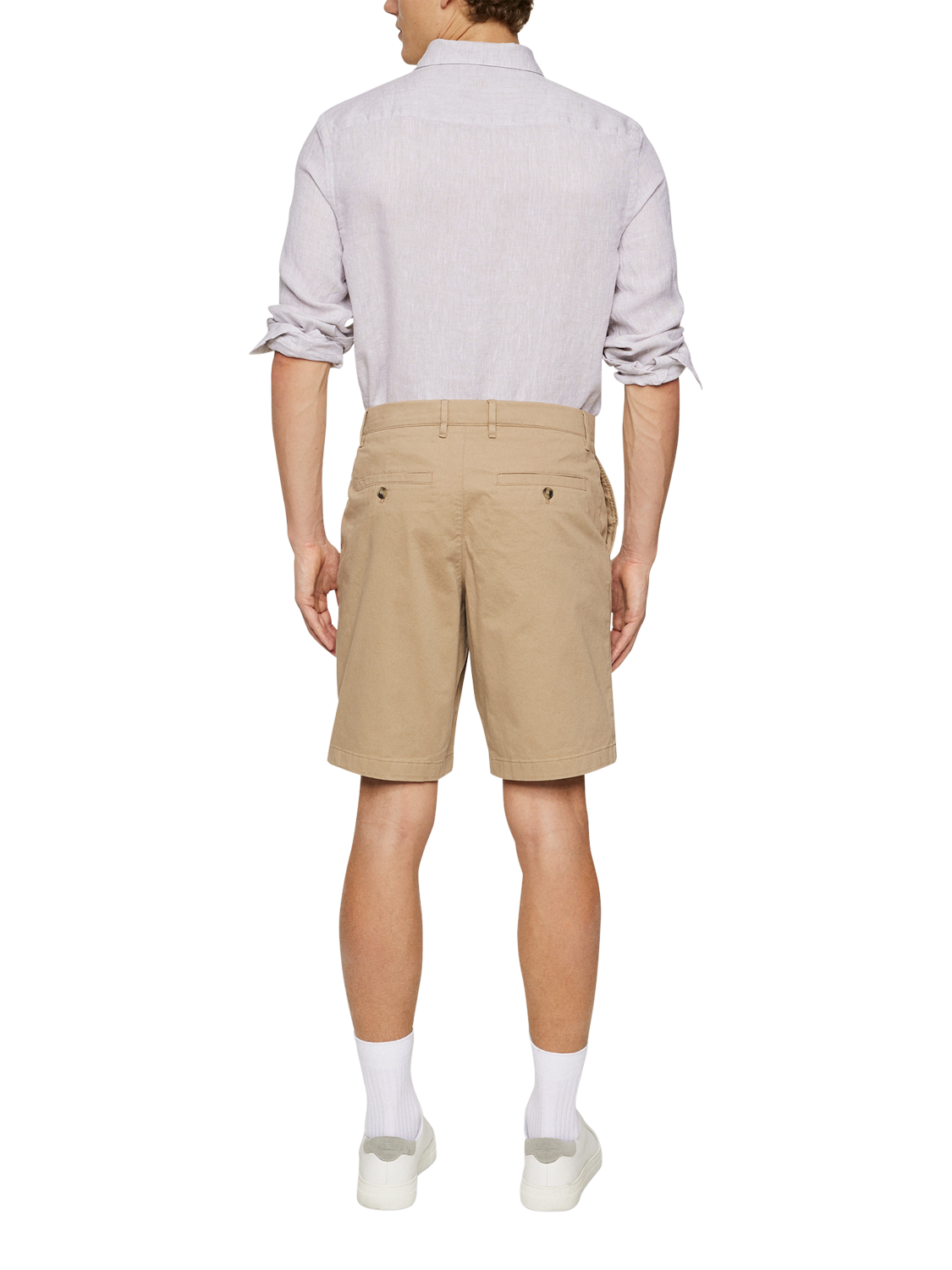 Product image 2 of 5, which shows J.Lindeberg Shane Cotton Blend Shorts, Batique Khaki, 31R