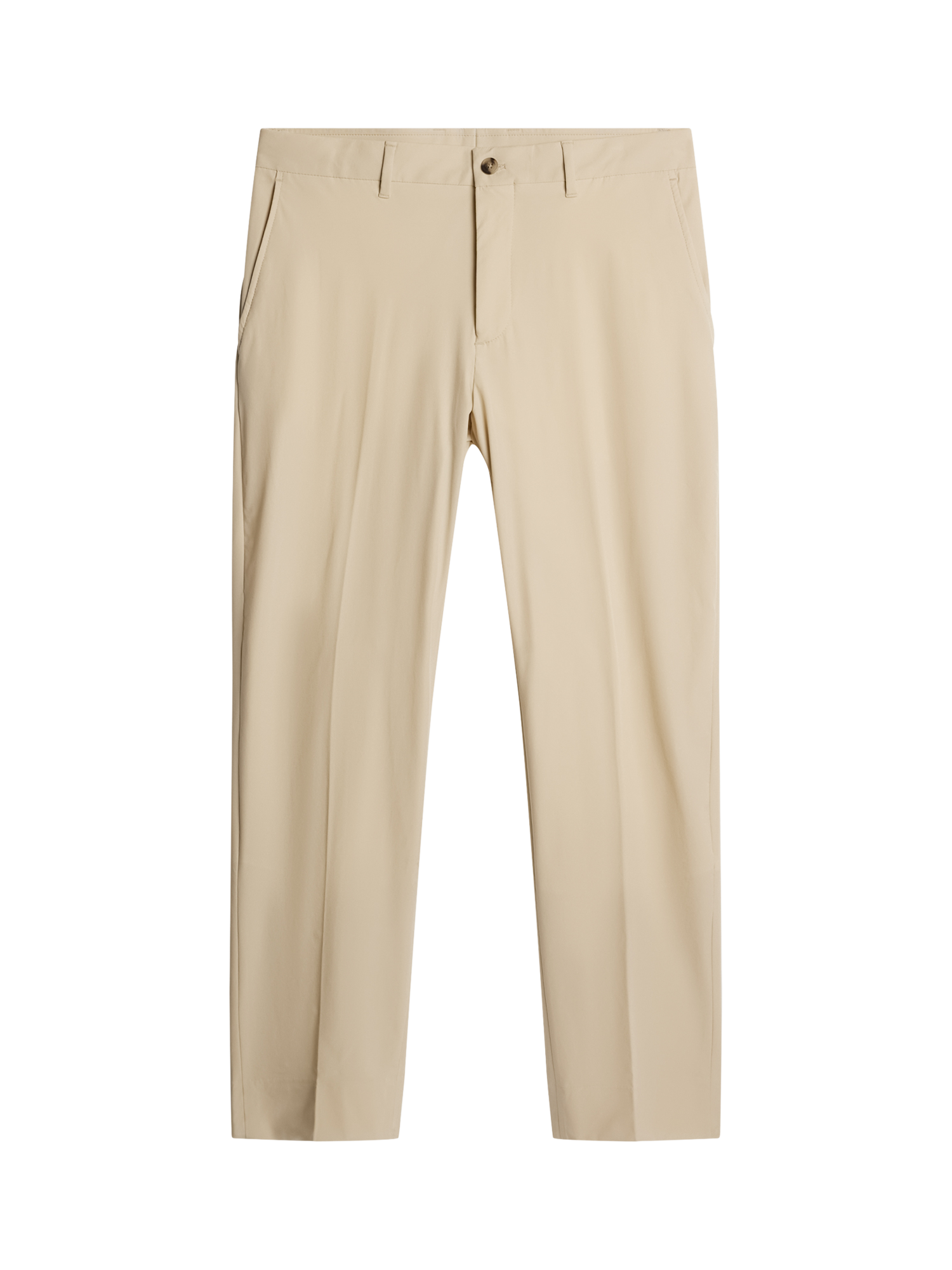 Product image 5 of 5, which shows J.Lindeberg Lois Water-Repellent Straight Cut Trousers, Moonbeam, 30R