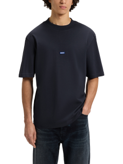 HUGO BOSS HUGO Logo Cotton T-Shirt, Navy