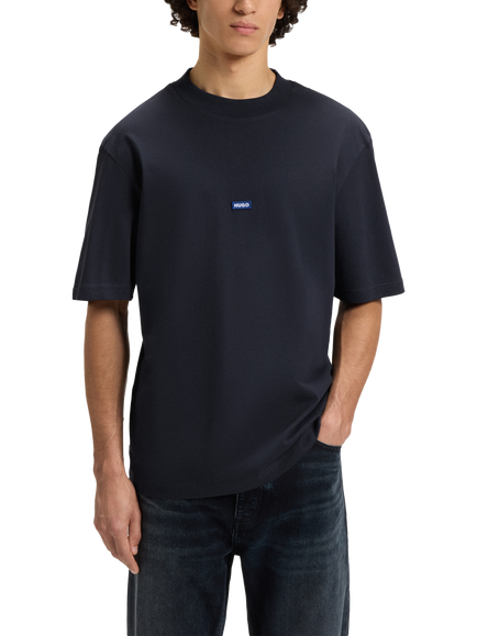 HUGO BOSS HUGO Logo Cotton T-Shirt, Navy