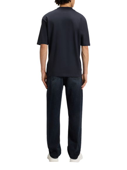 HUGO BOSS HUGO Logo Cotton T-Shirt - view 2, Navy