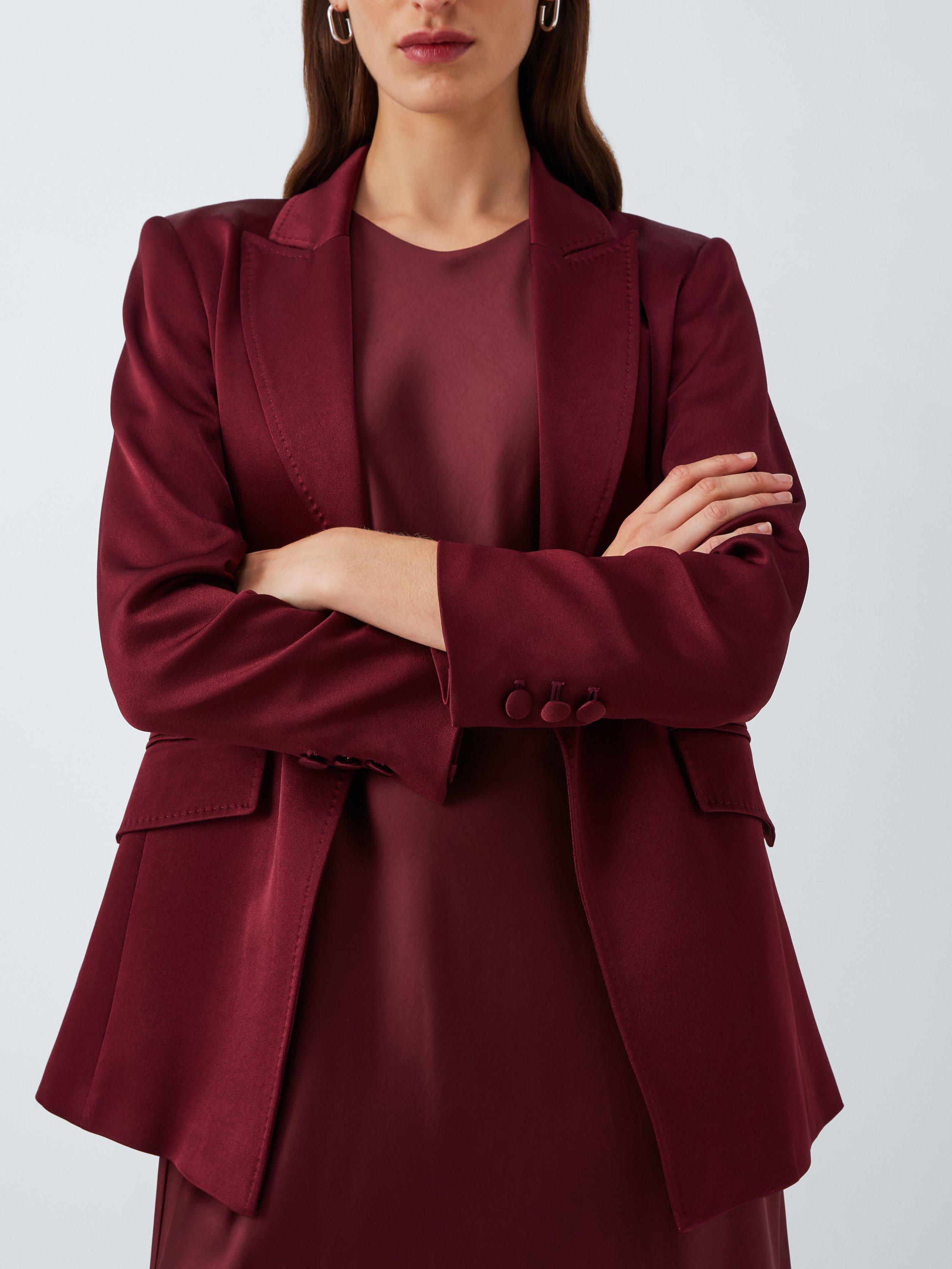Product image 6 of 6, which shows Marella Lillo Halterneck Maxi Dress, Bordeaux, 8