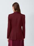 Marella Cognac Singe-Breasted Longline Blazer, Bordeaux