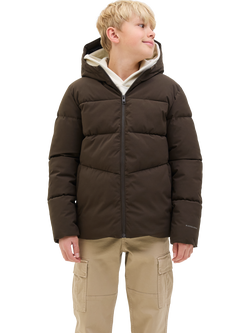 Jack & Jones Kids' Global Hooded Puffer Jacket, Delicioso