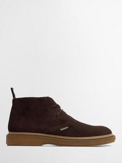 Barbour Blaine Suede Chukka Boots, Chocolate, Choc Suede