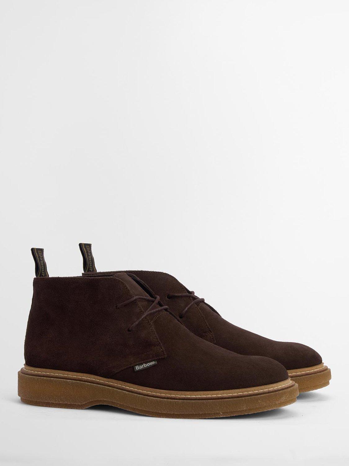 Product image 2 of 7, which shows Barbour Blaine Suede Chukka Boots, Choc Suede, 7