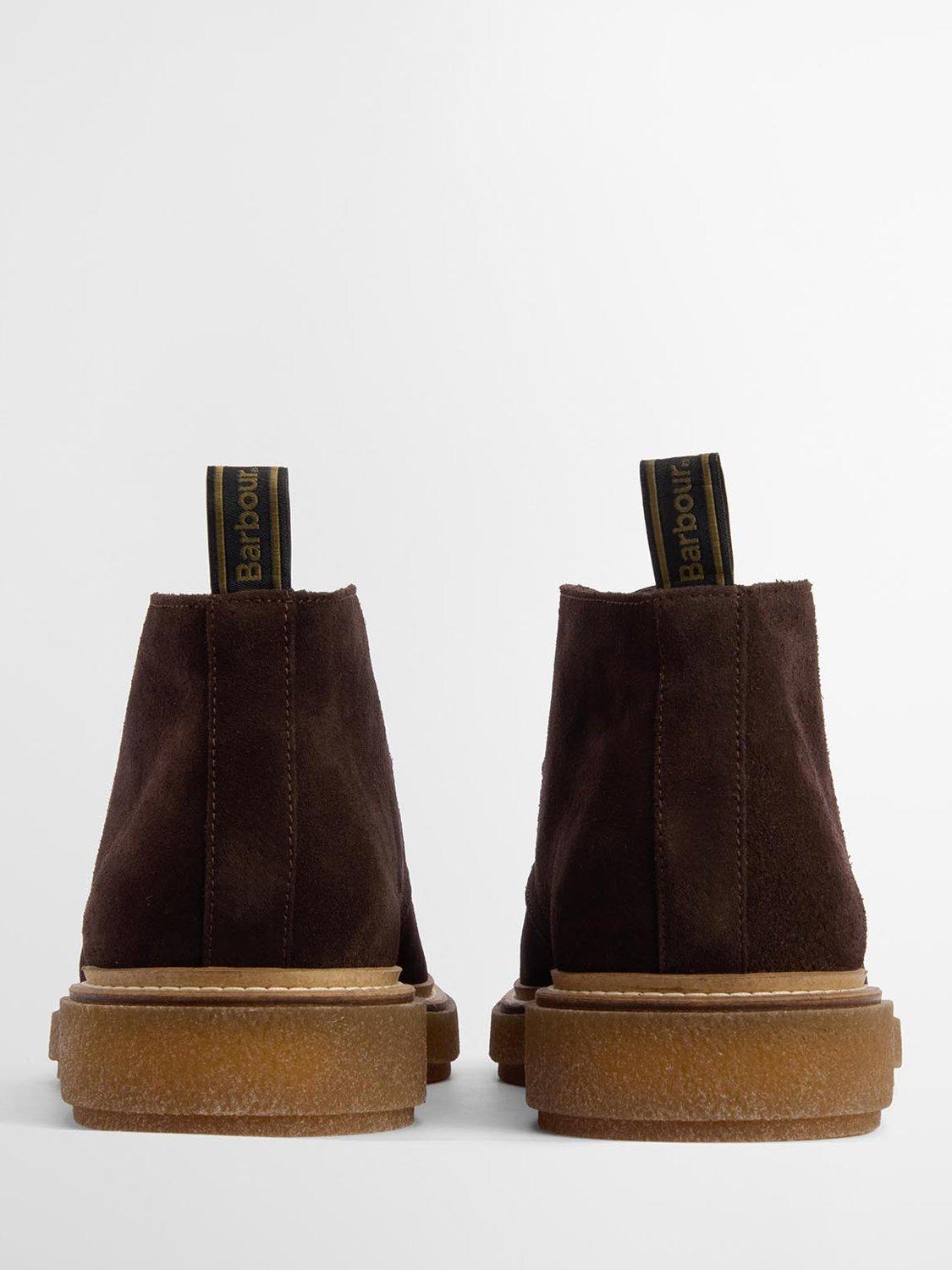 Product image 3 of 7, which shows Barbour Blaine Suede Chukka Boots, Choc Suede, 7