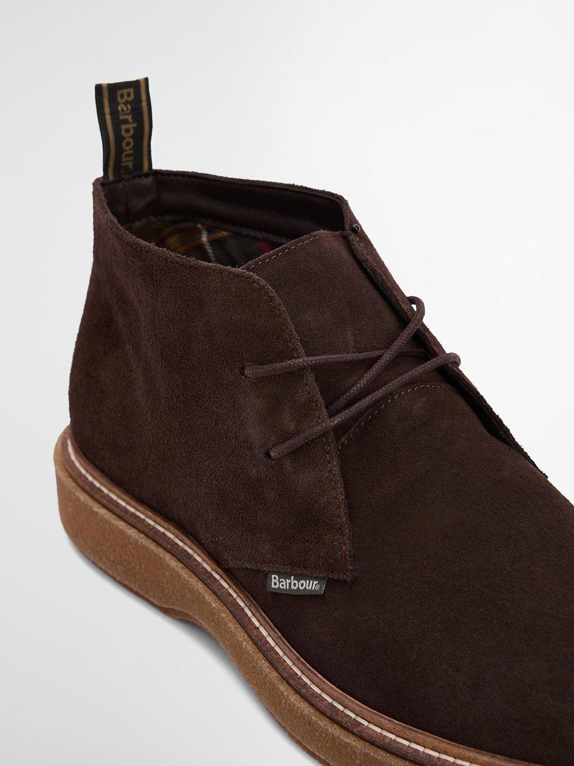 Product image 5 of 7, which shows Barbour Blaine Suede Chukka Boots, Choc Suede, 7