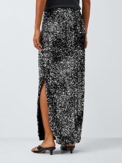 Marella Jancy 2 Embellished Maxi Skirt, Grey - view 2, Grey