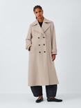 Marella Balcone Double Breasted Wool Blend Coat, Ivory