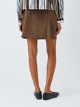 Marella Rise Suede Mini Skirt, Brown