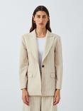 Marella Facile Pinstripe Blazer, Ecru
