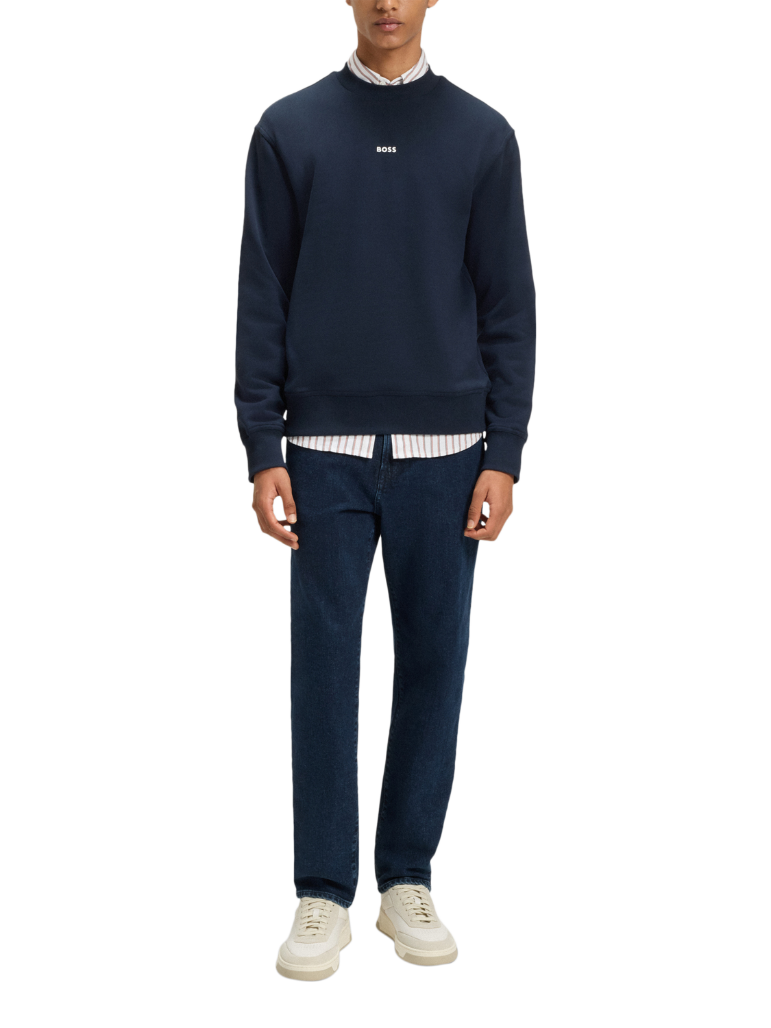 Product image 3 of 6, which shows HUGO BOSS BOSS Regular Fit Jeans, Navy, 33L